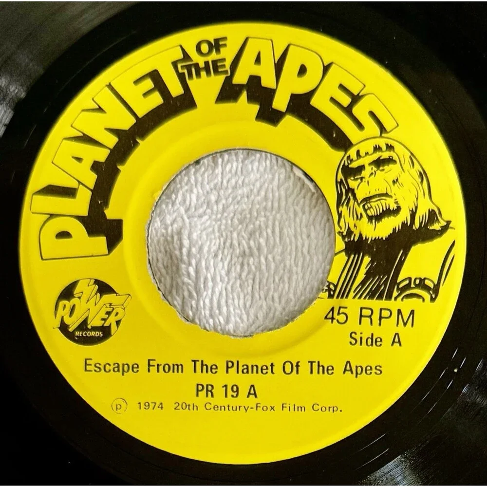Escape From the Planet of the Apes Book & Record Vintage 1974 Near Perfect Cond.